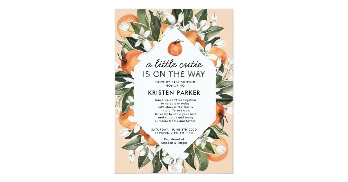 Download A Little Cutie is on the Way Drive By Baby Shower ...