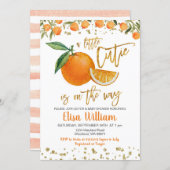 A little cutie is on the way invitation (Front/Back)