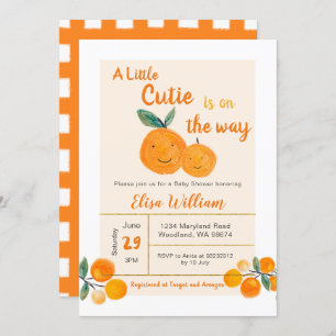 A little cutie is on the way invitation