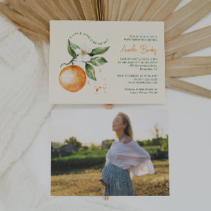 A Little Cutie Is On The Way Photo Baby Shower Invitation