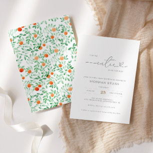 A Little Cutie Modern Baby Shower Invitation