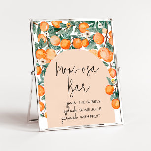 A Little Cutie Orange Mom Osa Bar Poster