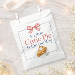 A Little Cutie Pie Baby Shower Favor Bag