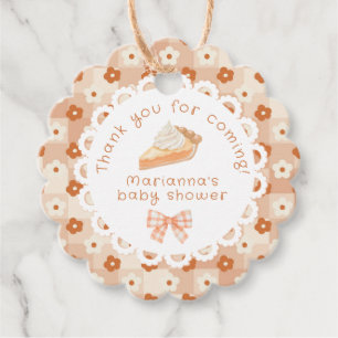 A little cutie Pie Baby shower Thank you Favor Tags