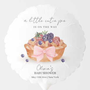 A Little Cutie Pie Berry Bow Baby Shower Balloon