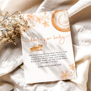 A Little Cutie Pie Is Baking Baby Shower Enclosure Card