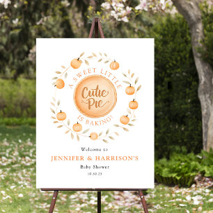 A Little Cutie Pie Is Baking   Baby Shower Foam Board