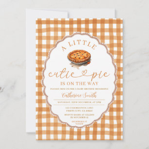 A little Cutie Pie is on the way Baby Shower Fall Invitation