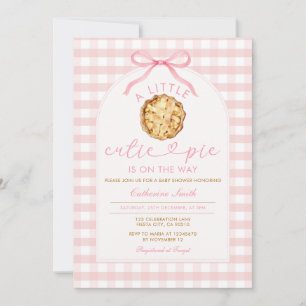 A little Cutie Pie is on the way Baby Shower Fall Invitation