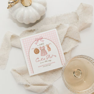 A Little Cutie Pie Personalised Baby Shower Napkins