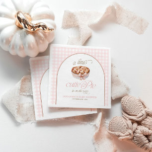 A Little Cutie Pie Personalised Baby Shower Napkins