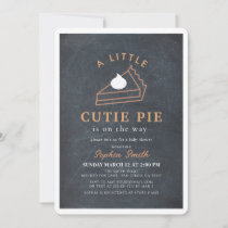 A Little Cutie Pie Thanksgiving Baby Shower Invitation