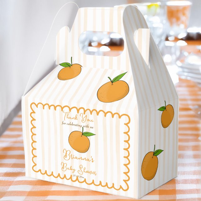 A little cutie whimsical citrus baby shower favor boxes (A little cutie whimsical citrus baby shower favors personalized favor boxes)