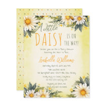 A Little Daisy Is On The Way Floral Baby Shower