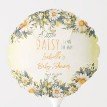 A Little Daisy Is On The Way Floral Baby Shower Balloon