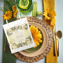 A Little Daisy Is On The Way Floral Baby Shower Favor Bag