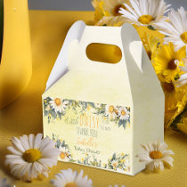 A Little Daisy Is On The Way Floral Baby Shower Favor Boxes