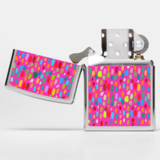 A Little Daub Will Do Ya Abstract Neck Tie Zippo Lighter