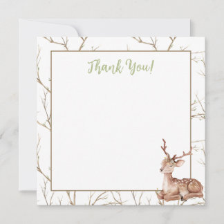 A Little Deer Thank You Card