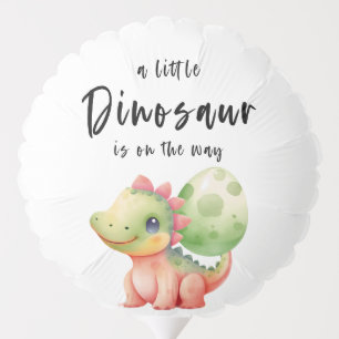 A Little Dinosaur Is On The Way Baby Shower Balloon