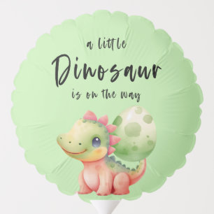 A Little Dinosaur Is On The Way Baby Shower Balloon