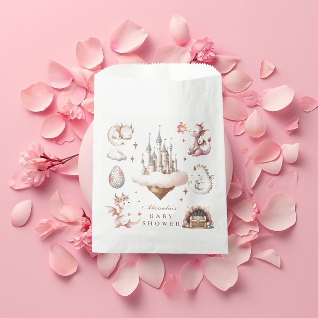 A Little Dragon is on the Way Baby Shower Favor Bag (Creator Uploaded)