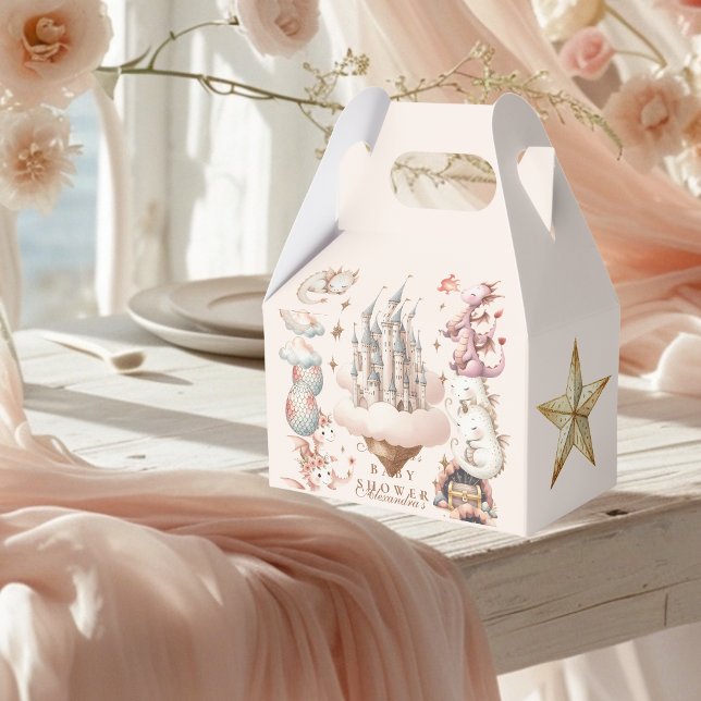 A Little Dragon is on the Way Baby Shower Favor Boxes (Creator Uploaded)