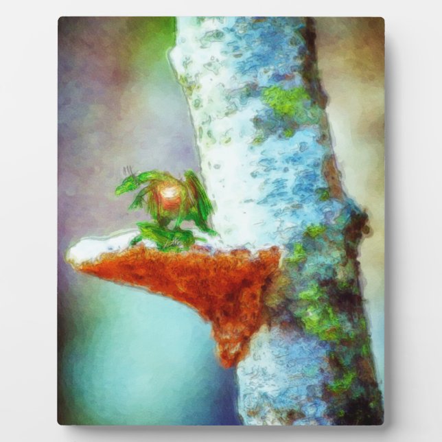 A Little Dragon Sleeps Plaque (Front)