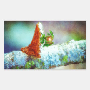 A Little Dragon Sleeps Rectangular Sticker