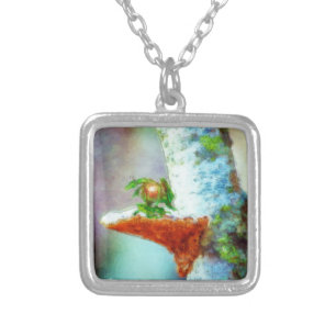 A Little Dragon Sleeps Silver Plated Necklace