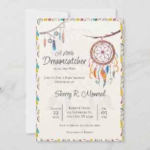 A Little Dreamcatcher Baby Shower Invitation
