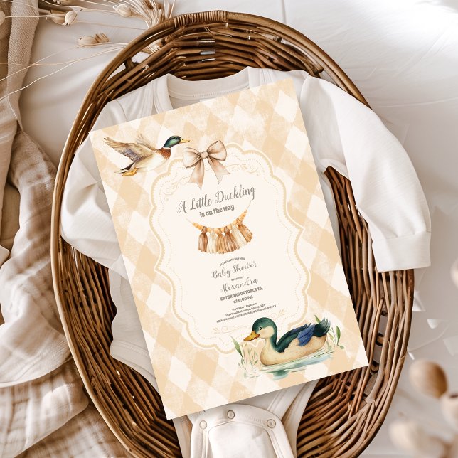 A Little Duckling Baby Shower Invitation (Creator Uploaded)