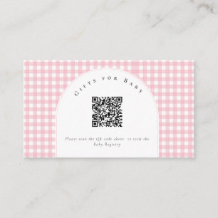 A Little Duckling is on the Way Bow Baby Shower Enclosure Card