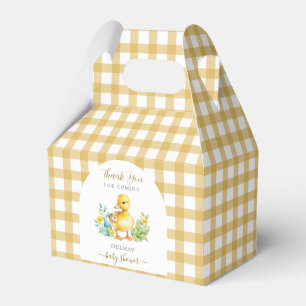 A Little Duckling is On The Way Duck Baby Shower Favor Boxes