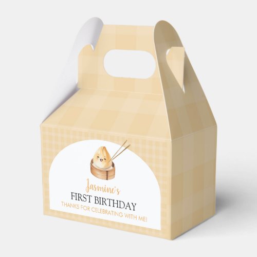 A Little Dumpling 1st Birthday Party Favor Box
