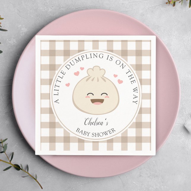 A Little Dumpling is On The Way Baby Shower Napkins (Creator Uploaded)