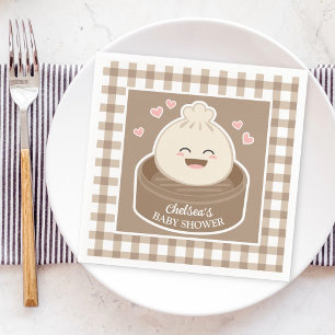 A Little Dumpling is On The Way Baby Shower Napkins