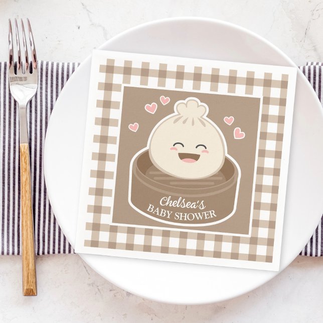 A Little Dumpling is On The Way Baby Shower Napkins (Creator Uploaded)