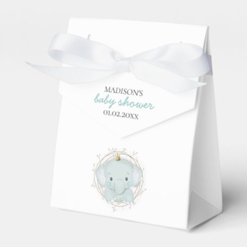 A Little Elephant Boy baby shower  Favor Boxes