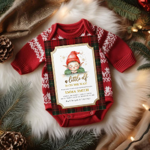 A Little Elf Baby Shower Invitation Christmas El