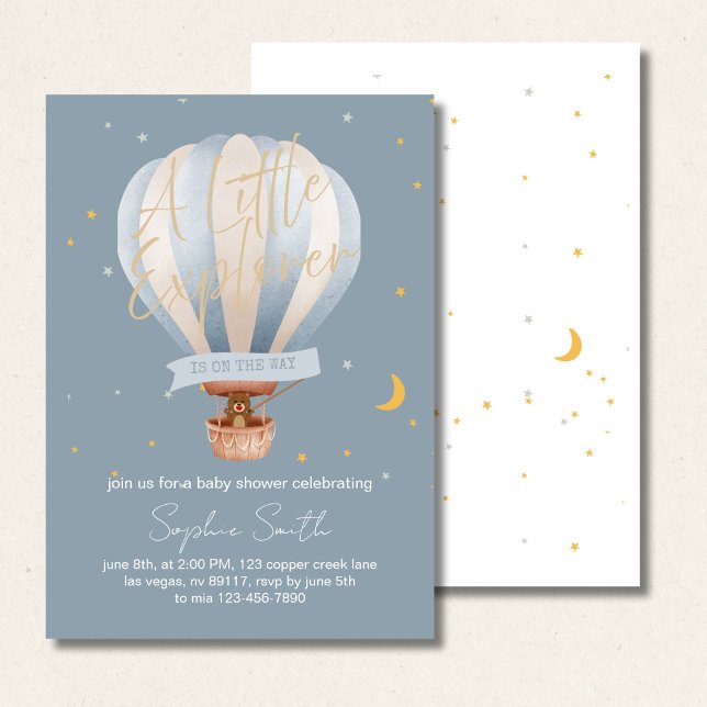 A Little Explorer Is On The Way Invitation (Creator Uploaded)