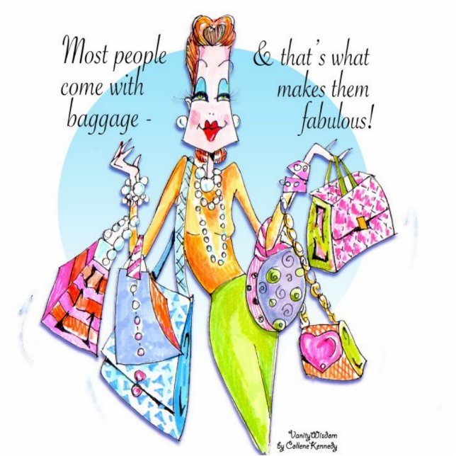 A little Fab' Baggage! Statuette (Front)