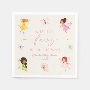 A Little Fairy Is On The Way! Baby Shower Napkins