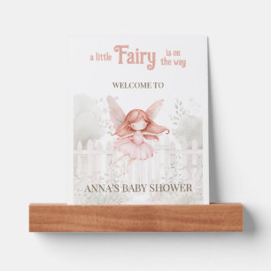 "A Little Fairy is on the Way" Baby Shower Picture Ledge