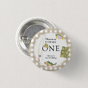 A little Fisherman Birthday Party Button