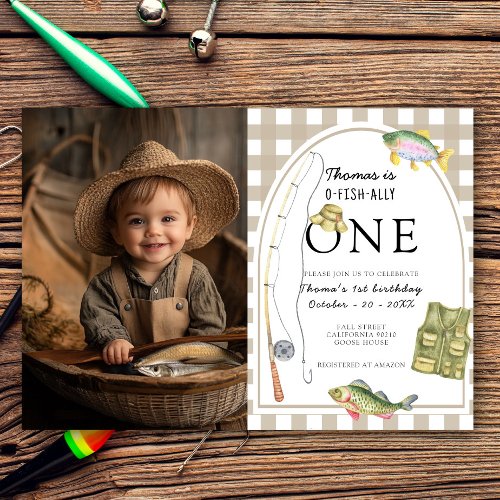 A little Fisherman Birthday Party Invitation