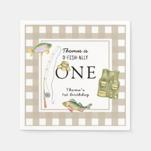 A little Fisherman Birthday Party Napkins