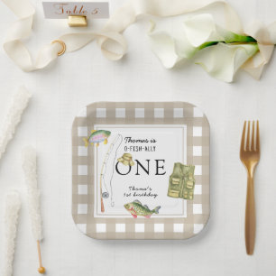 A little Fisherman Birthday Party Paper Plates