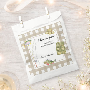A little Fisherman Birthday Thank you Favor Bag