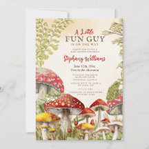 A Little Fun Guy Baby Shower Invitation | Woodland